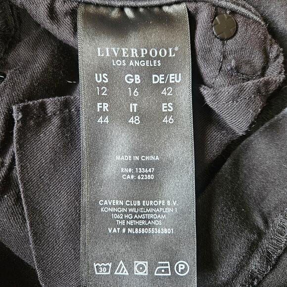 Liverpool Los Angeles High Rise Ankle Skinny Jeans Black Wash Super Stretch | 12 - Picture 7 of 12
